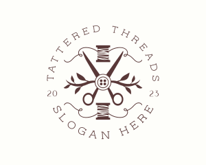 Sewing Shears Thread logo design