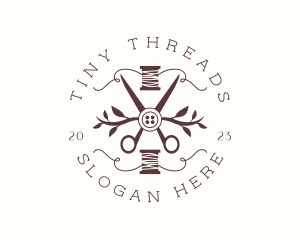 Sewing Shears Thread logo design