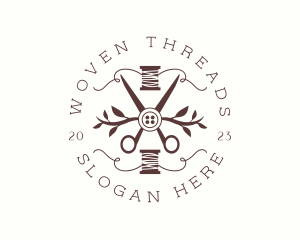 Sewing Shears Thread logo design