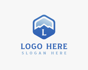 Mountain Hexagon Trekking logo design