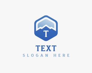 Mountain Hexagon Trekking logo design