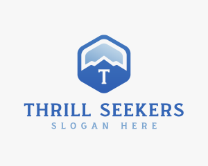 Mountain Hexagon Trekking logo design