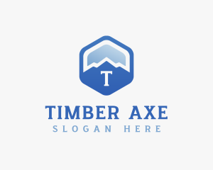 Mountain Hexagon Trekking logo design