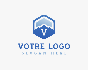 Mountain Hexagon Trekking logo design