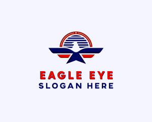 Eagle Wings Aviation logo design