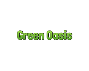 Green Cartoon Wordmark logo design