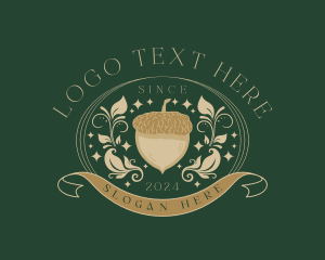 Organic Botanical Acorn Logo