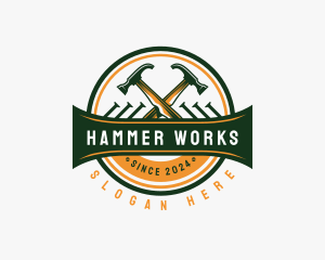 Hammer - Hammer Carpentry Construction logo design