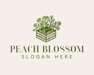 Garden Floral Leaf logo design