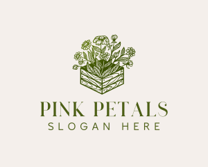 Garden Floral Leaf logo design