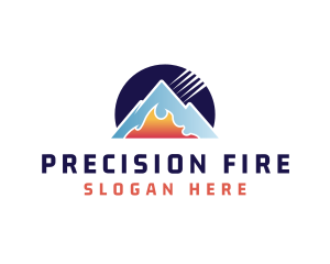 Industrial Fire Ice Thermal  logo design