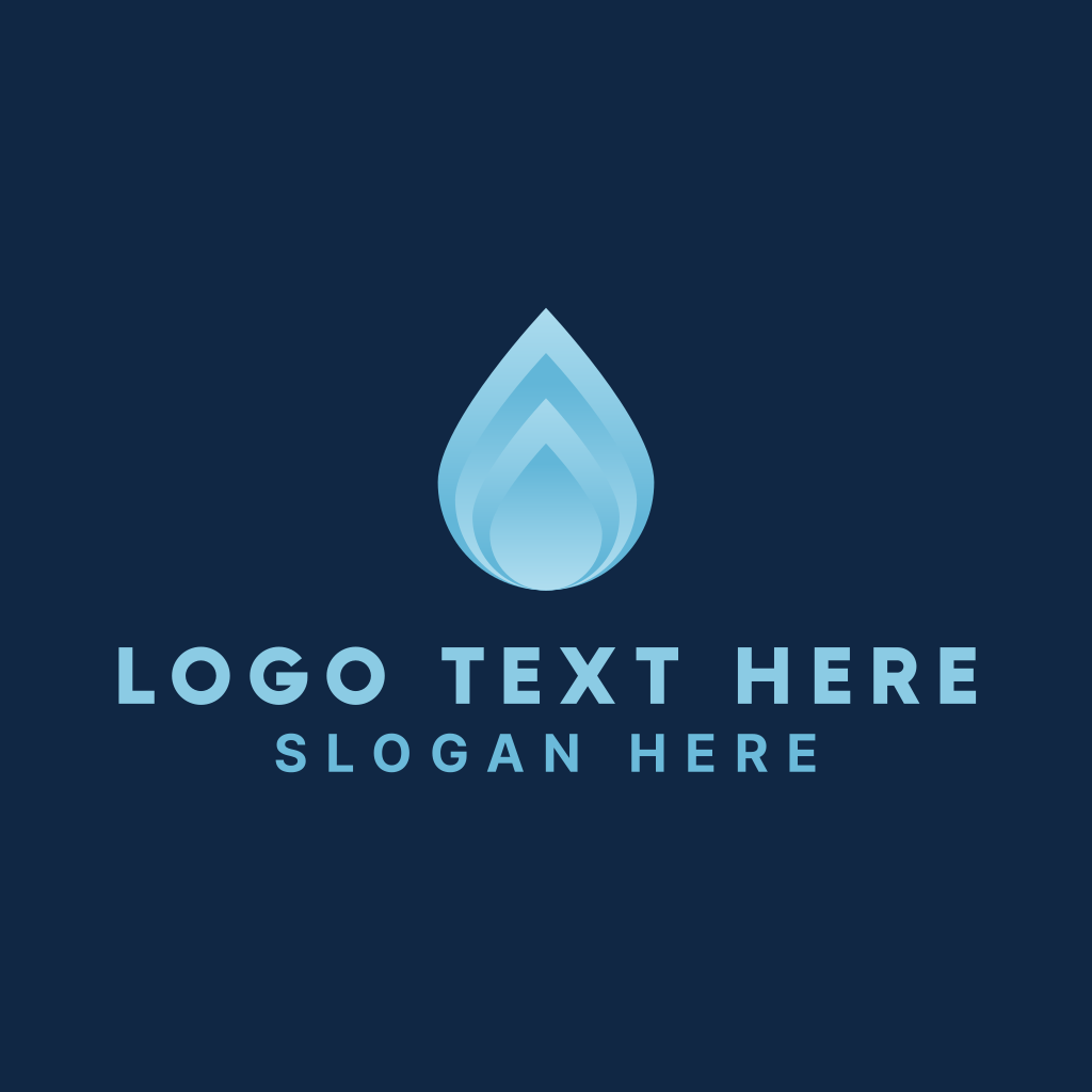 Blue Liquid Droplet Logo | BrandCrowd Logo Maker