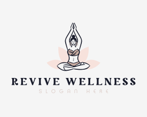 Rejuvenating - Lotus Meditation Wellness logo design