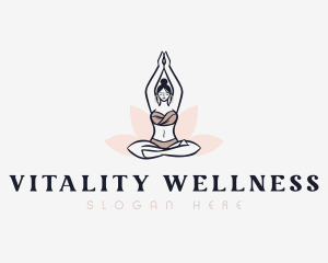 Lotus Meditation Wellness logo design