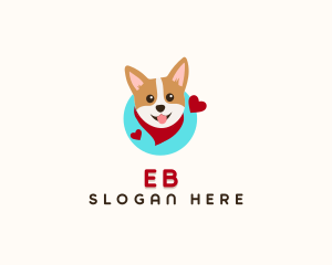 Corgi Dog Scarf Logo