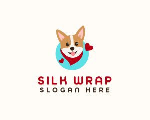 Scarf - Corgi Dog Scarf logo design