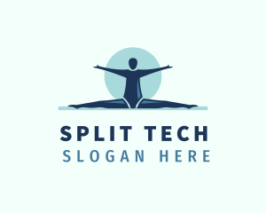 Split - Gymnastics Human Split logo design