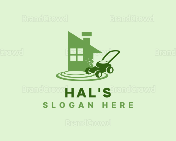 Home Grass Lawn Mower Logo