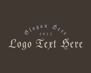 Calligraphy - Medieval Tavern Business logo design