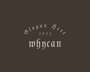 Typography - Medieval Tavern Business logo design