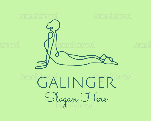 Yoga Stretch Pose Logo