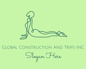 Yoga Stretch Pose Logo