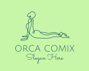 Yoga Stretch Pose Logo