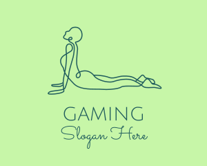 Yoga Stretch Pose Logo