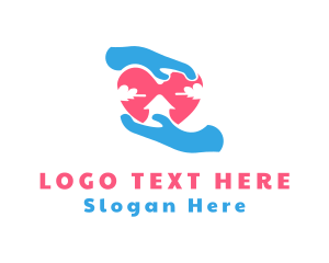 Marriage - Hand Shelter Charity logo design