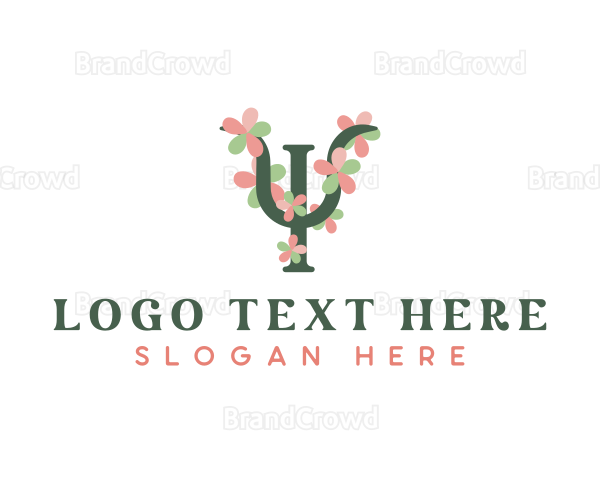 Psychology Floral Flower Logo