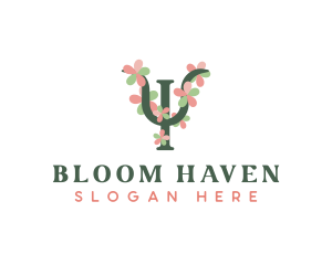 Psychology Floral Flower logo design