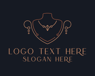 Precious Jewelry Necklace logo design