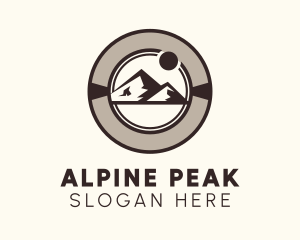 Alpine - Mountaineering Alpine Travel logo design