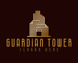 Elegant Tower Architecture logo design