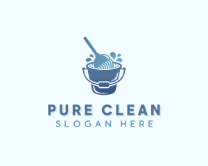 Cleaning Bucket Housekeeping logo design