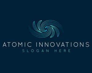 Abstract Wave Vortex logo design