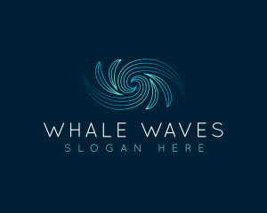 Abstract Wave Vortex logo design