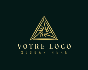 Pyramid - Luxury Vortex Triangle logo design