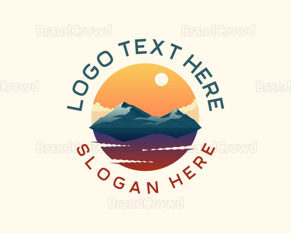 Mountain Peak Scenery Logo