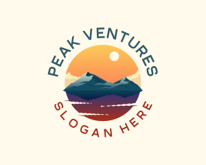 Mountain Peak Scenery logo design