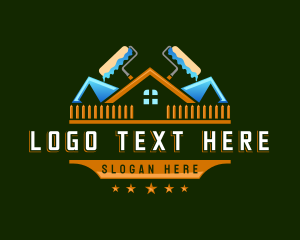 Roller Paint - Roller Paint Remodel logo design