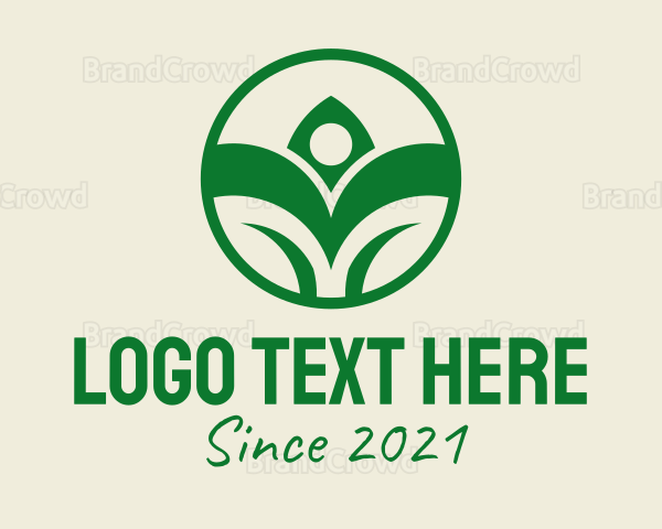 Green Nature Farmer Logo