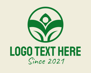 Gardener - Green Nature Farmer logo design