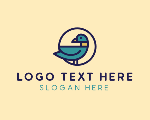 Poultry Farm - Duck Bird Farm logo design
