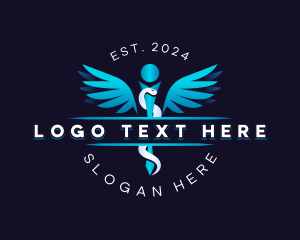 Drugstore - Caduceus Wing Medical logo design