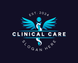 Caduceus Wing Medical logo design