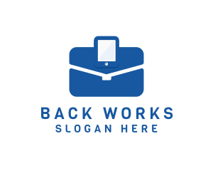 Mobile Travel Briefcase logo design