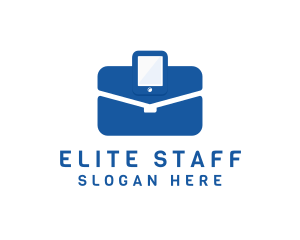 Hire - Mobile Travel Briefcase logo design