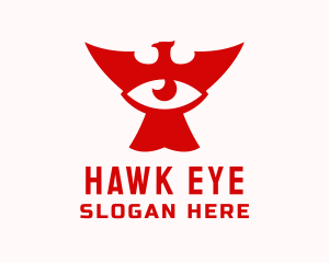 Red Phoenix Eye logo design