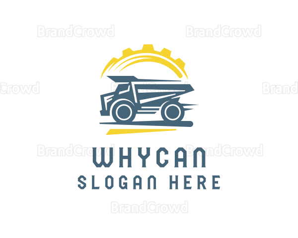 Construction Machinery Truck Logo